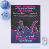 Nachtdiscodans Rave Template Flyer (Enkel)