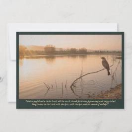 Nachtegaal bij dageraad—Psalm 98:4–5 Bijbelse Kuns Kaart
