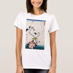 Nachtegaal op Camelliatak, Hiroshige T-shirt