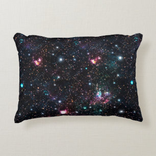 Nachtelijk galaxy Space PrintNaadloos patroon in h Accent Kussen