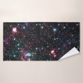 Nachtelijk galaxy Space PrintNaadloos patroon in h Badhanddoek (Badhanddoek)