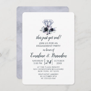 Nachtelijk kreeg dit pas echt verlovingsfeest kaart