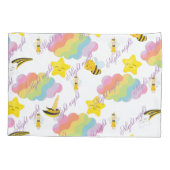 Nachtelijk kussen hoesje met leuke kinder elemente kussensloop (Achterkant)