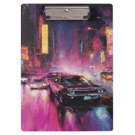 Nachtelijk straatracen in Vibrant City Klembord