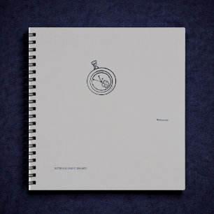 Nachtelijk Studie donkere academische zakhorloge Notitieboek