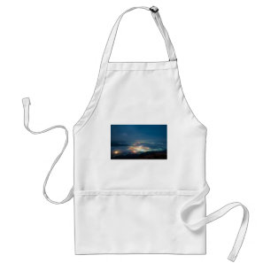 Nachtelijk Uitzicht Aso Night Zee Clouds Japan Kum Standaard Schort