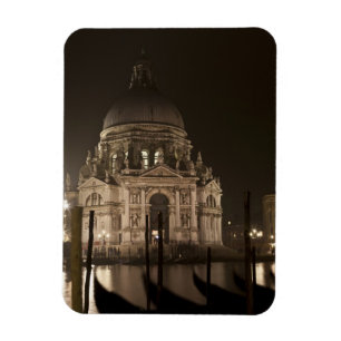 Nachtelijk uitzicht over het water van San Giorgio Magneet