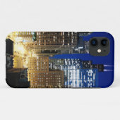 Nachtelijk uitzicht van de stad Chicago Case-Mate iPhone Case (Achterkant (horizontaal))