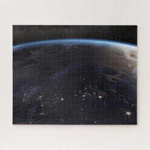 Nachtelijk ver Noord-Europa Legpuzzel