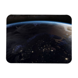 Nachtelijk ver Noord-Europa Magneet