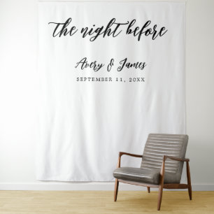 Nachtelijk voor repetitie: Dinner Photo Booth Back Wandkleed