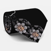 Nachtelijke bloei stropdas (Opgerold)