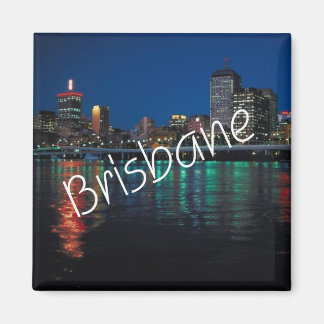 Nachtelijke Brisbane Australië Koelkast Magnet Magneet