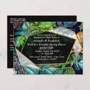 Nachtelijke feestdag Briefkaart uitnodiging