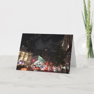 Nachtelijke fotografie van Lincoln Center NYC New  Kaart