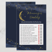 Nachtelijke hemel boven de maan mama of papa spell (Voorkant / Achterkant)