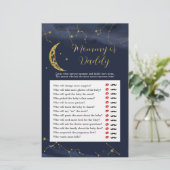 Nachtelijke hemel boven de maan mama of papa spell (Staand voorkant)