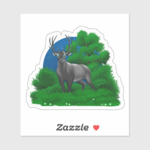 Nachtelijke herten    sticker