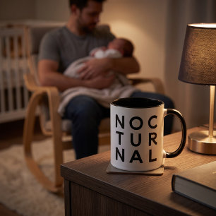 Nachtelijke koffiemok Grappig nachtuil-cadeau Mok