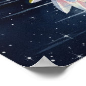 nachtelijke lotus poster (Hoek)