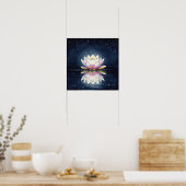 nachtelijke lotus poster (Keuken)