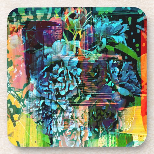 Nachtelijke Rozen Bier Onderzetter (Voorkant)