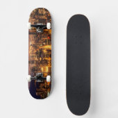 Nachtelijke stad Chicago Skateboard (Voorkant)