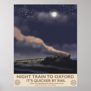 Nachtelijke trein naar Oxford Poster