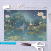 Nachtelijke vijver tissuepapier (Craft)