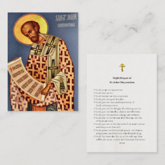 Nachtgebed van St. Johannes Chrysostomus Gebedskaa Plaatskaartje