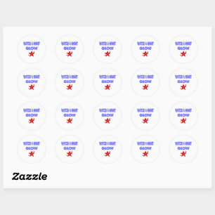 nachtgloed ronde sticker