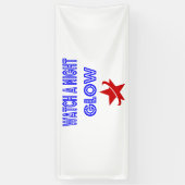 nachtgloed spandoek (Verticaal)