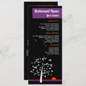 Nachthemel Zon, Restaurant Slimline Menu (Voorkant / Achterkant)