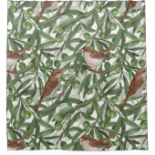 Nachtingales in de olijfboom douchegordijn (Voorkant)