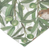 Nachtingales in de olijfboom korte tafelloper (Hoek)