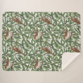 Nachtingales in de olijfboom sherpa deken (Voorkant (horizontaal))