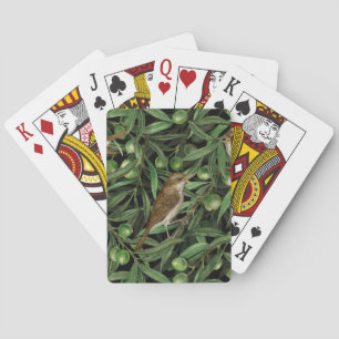 Nachtingales van de olijfboom 3 pokerkaarten