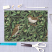 Nachtingales van de olijfboom 3 tissuepapier (Craft)