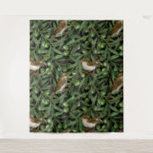 Nachtingales van de olijfboom 3 wandkleed (Voorkant)