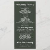 Nachtlampjes Trouwprogramma's grillige kaarten (Achterkant)