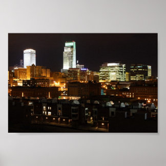 Nachtlampjes van Omaha Poster