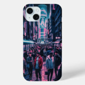 Nachtleven in de straten van Tokio Case-Mate iPhone Case (Achterkant)