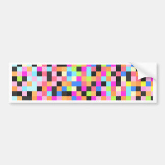 Nachtleven (pixelschimmels) bumpersticker