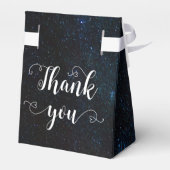 Nachtlucht bruiloft onder de sterren bedankdoosjes (Achterkant)