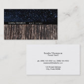 Nachtlucht / Hout Visitekaartje (Voorkant / Achterkant)
