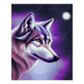 Nachtmaal Mystical Wolf Poster Perfect Poster (Voorkant)