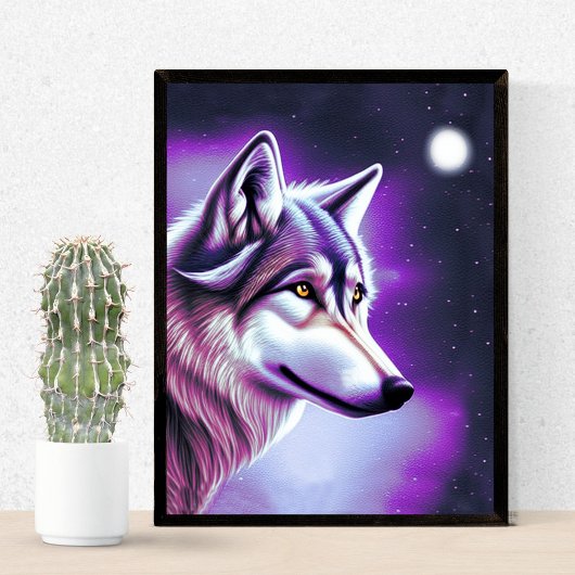 Nachtmaal Mystical Wolf Poster Perfect Poster