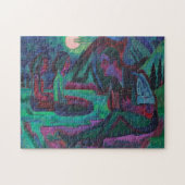 Nachtmaan | Ernst Ludwig Kirchner Legpuzzel (Horizontaal)