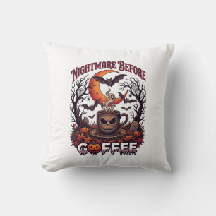 Nachtmerrie voor Koffie Halloween Schedel Mok Gees Kussen