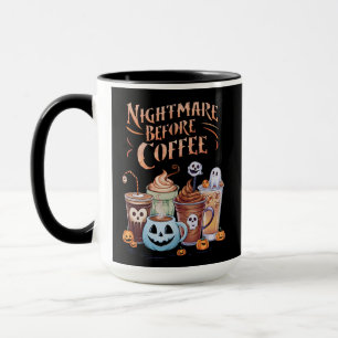 Nachtmerrie voor koffie Pumpkin Spice Halloween Mok